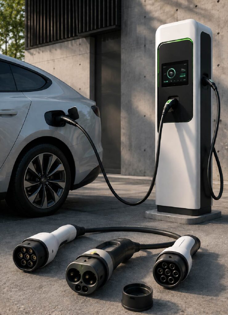 Electric Vehicle Charging Speeds Cables - current power